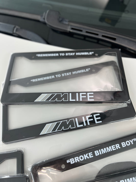 M Life License Plate Frame!