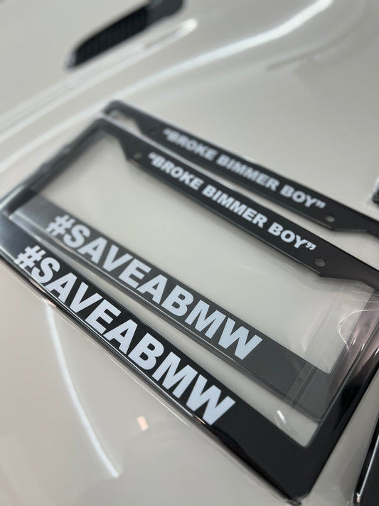 #SAVEABMW License Plate Frame